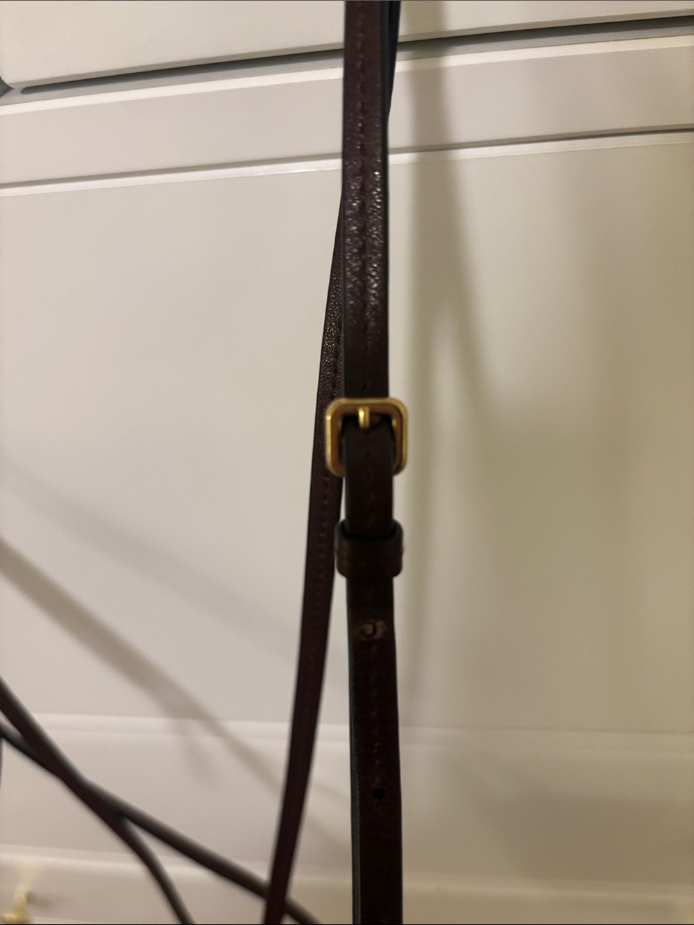 Miu Miu Napa Leather Mini Bag in Dark Brown - Picture 9 of 11